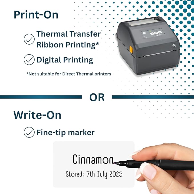 Blank Waterproof Label Stickers, 70mm x 40mm, Durable - Image 2