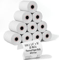 2 1/4" x 50' Thermal Receipt Paper Rolls, Cash Register POS Thermal Paper by MultiLabel