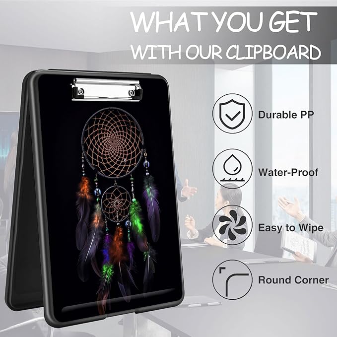 Clipboard with Storage, High Capacity Plastic Storage Clipboard with Pen Holder - Image 6