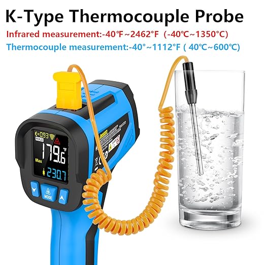 Infrared Thermometer Temperature Gun, Non-Contact High Temp Thermometer - Image 2