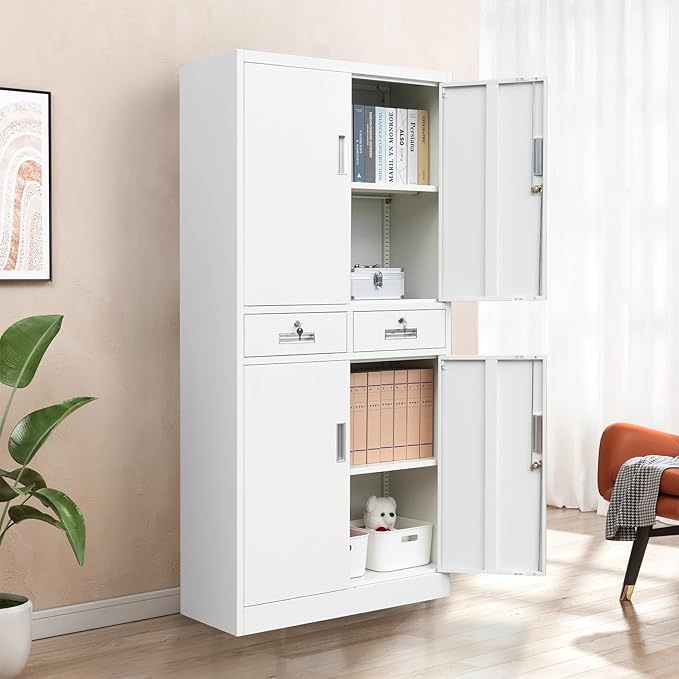 BESFUR 71“H Metal Storage Cabinet - Image 6