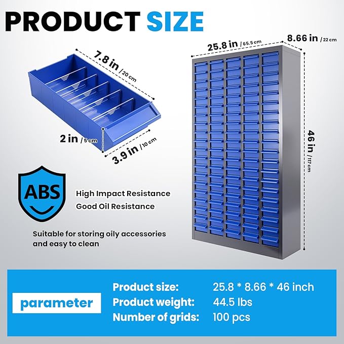 100 Drawers Bolt and Nut Tool Storage Cabinet - Image 2