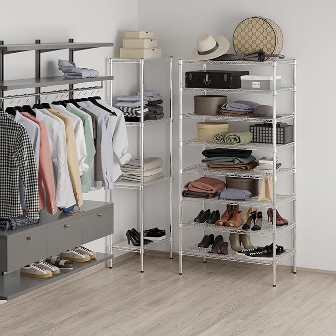 21" Deep x 36" Wide x 74" Height Wire Shelving Kit | 8-Tier | NSF Commercial - Image 5
