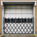 VEVOR Single Folding Security Gate, 51.57" H x 74" W, Steel Accordion Door by VEVOR