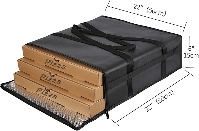 musbus Pizza Bag for Delivery Bag Pizza Carrier Insulated Bags Large for - Image 7
