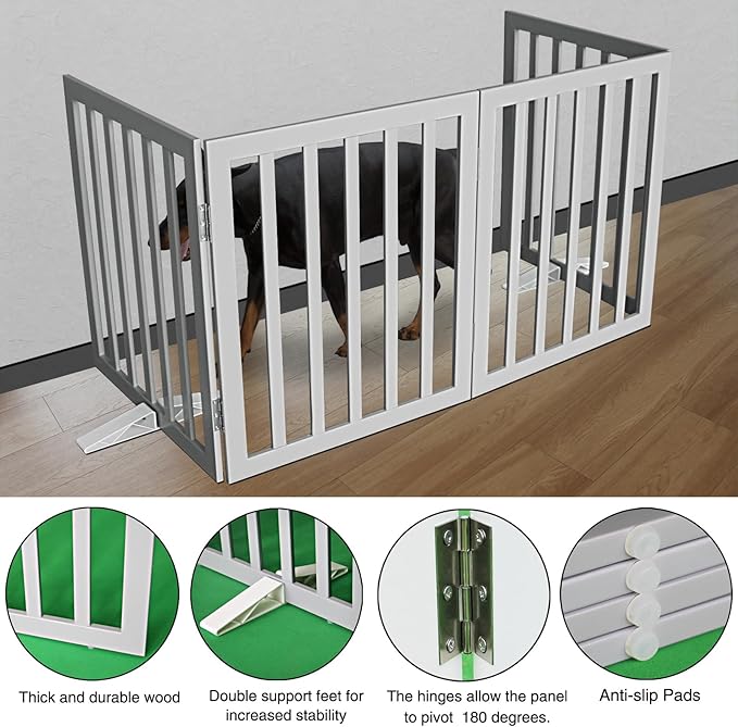ZJSF Freestanding Indoor Dog Gate - Image 5
