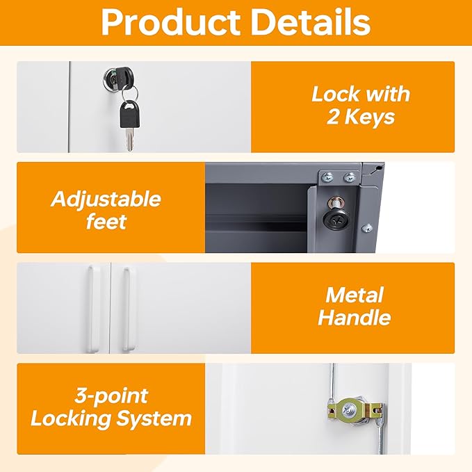 STANI Metal Garage Storage Cabinet - Image 8