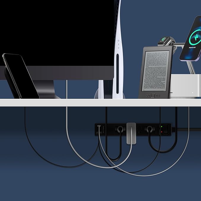 LIDER Surge Protected Outlet Extender, 4-Outlet Power Strip, 1 USB Type-A - Image 7