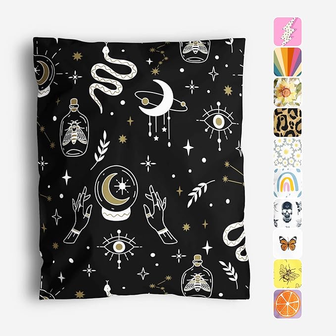 10x13 Poly Mailers – Celestial Magic – Waterproof, Tear-Resistant Shipping Bags by PackageMint