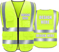 BeautyWill Custom Safety Vest Customized Logo Class 2 High Visibility by BeautyWill