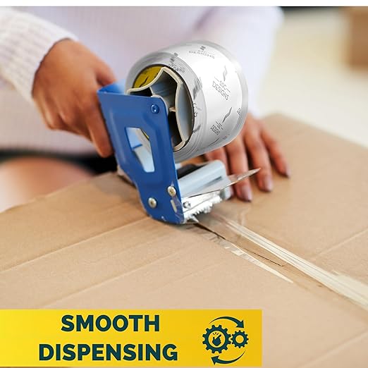 Packing Tape Clear Packaging Tape Heavy Duty Strong Shipping Refills Dispenser - Image 5
