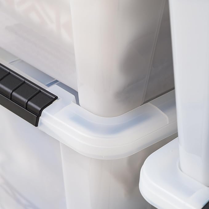 IRIS USA 21 Qt Stackable Plastic Storage Bins - Image 3