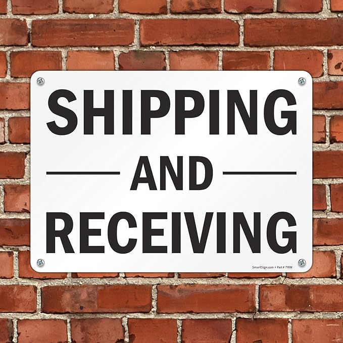 SmartSign "Shipping And Receiving" Label | 10" x 14" Laminated Vinyl - Image 4