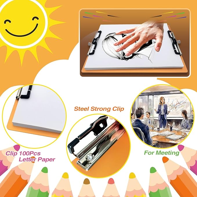 Aluminum Metal Clipboard Sturdy Stainless Hangable - Image 4