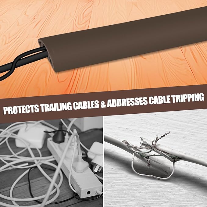 Floor Cord Cover Cable Cavity Self Adhesive Cord Hider Floor 3.3FT Floor Cable - Image 6