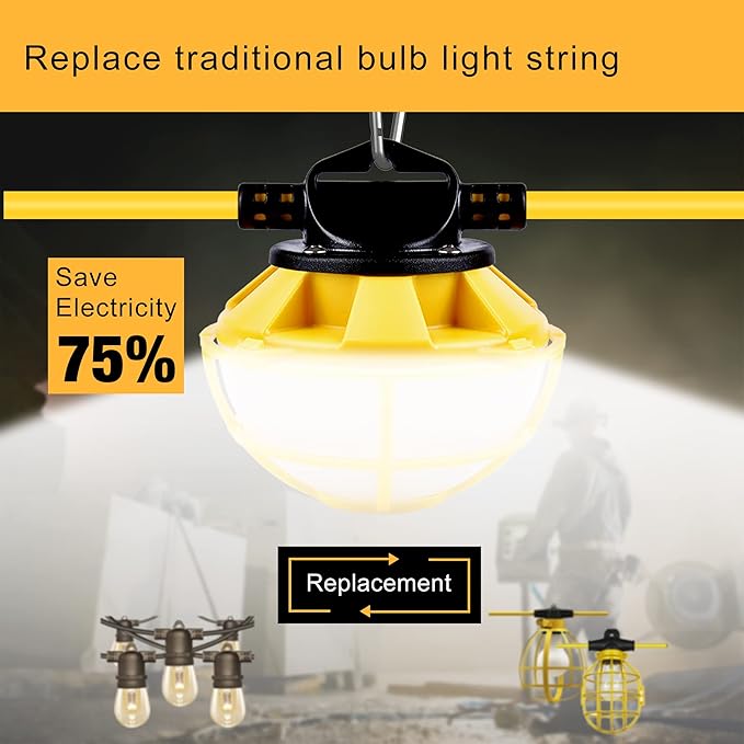 50FT Construction String Lights - Image 6