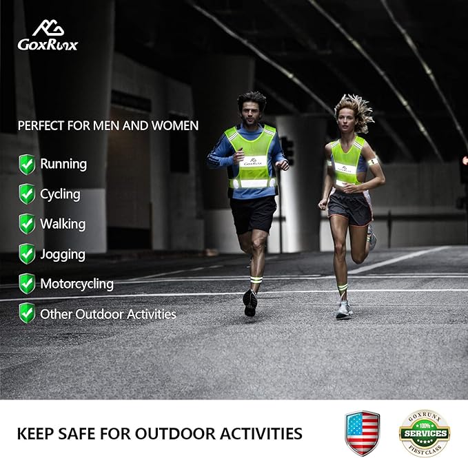 Reflective Vest Running Gear, Lightweight Reflective Safety Vests - Image 3