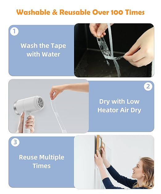 PPB Double Sided Adhesive Tape Heavy Duty, Removable Mounting Tape, Nano Tape - Image 4