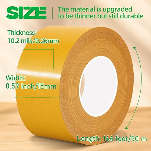 2" X 164 Ft, Double Sided Tape Heavy Duty, Strong Carpet Tape - Image 5