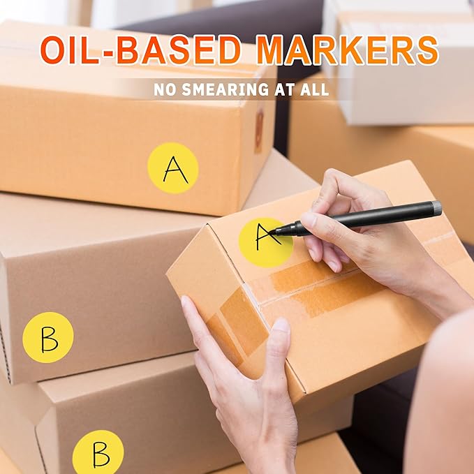 2 - Inch Round Yellow Color - Coding Stickers, 4 Rolls, Organizing - Image 4