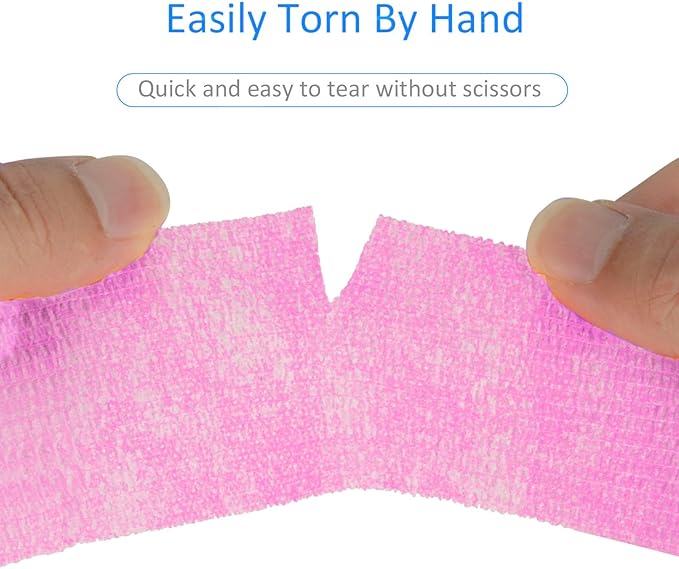 24 Pack Self Adherent Cohesive Wrap Bandages Non Woven Cohesive Bandage Elastic - Image 3