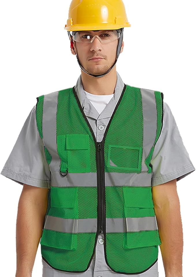 BeautyWill Custom Safety Vest Logo Class 2 High Visibility Reflevtive Vest - Image 3
