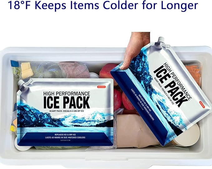 Reusable Ice Packs for Coolers Long Lasting Gel Freezer Packs for Cooler Bag - Image 7
