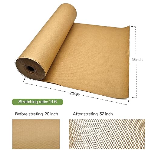 Honeycomb Packing Paper, Recyclable Honeycomb Paper Moving Supplies Bubble - Image 2