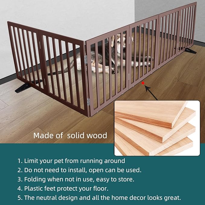 ZJSF Freestanding Indoor Dog Gate - Image 6