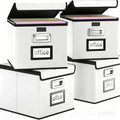 Huolewa Portable Leather File Organizer Boxes by Huolewa