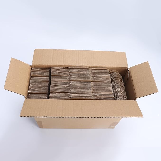 PHAREGE 4.6x2.2x2.2 inch Shipping Boxes Bulk 50 Pack Brown, Tab Lock Tuck Top - Image 8