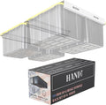 HandT USA Based Overhead Garage Storage Rack, Ceiling Tote Bin Organization by HANDT
