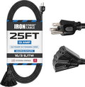Iron Forge Cable 25 Ft Black Extension Cord by IronForgeCable