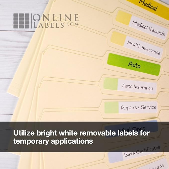 Removable Sticker Paper, 10 Sheets, 8.5 x 11 Full Sheet Label, Inkjet or Laser - Image 6