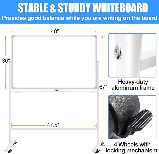 Dry Erase Board with Stand - Image 4