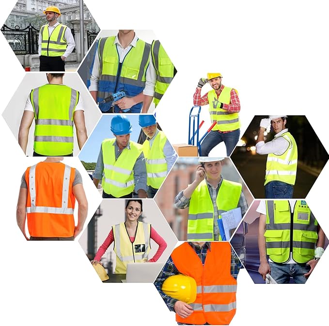 Safety Reflective Work Vest 6 Pack - Image 6