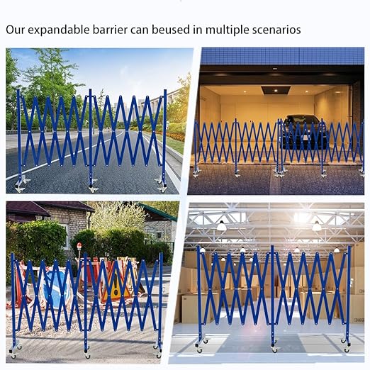 GYMTIME Industrial Expandable Metal Barricade, 16 FT, Folding Security Gate - Image 7