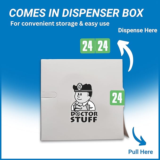 2024 Year Labels, Doctor Stuff 2024 Chart Stickers, Light Green Color Coded - Image 3
