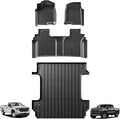 TripleAliners Truck Bed Mat & Floor Mats Front Rear Full Set Compatible by TripleAliners