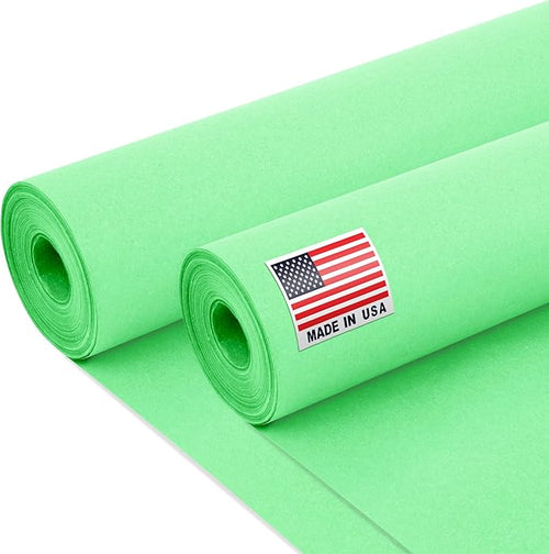 24" x 1200" Light Green Kraft Paper Roll, 45 lbs Thickness, Made in USA Colored by Paclord