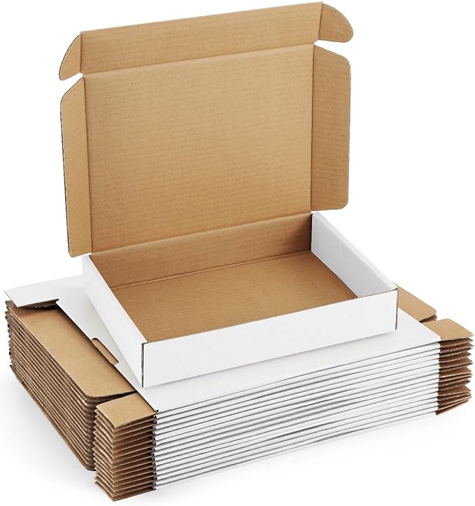 Shipping-Boxes-11x8x2 Inches: 25 Pack-Cardboard-Boxes-for-Packaging, Corrugated by POEVER