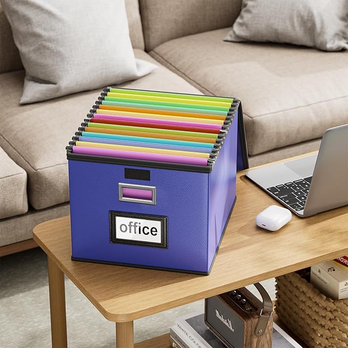 Huolewa Portable Leather File Organizer Boxes - Image 4