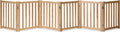 LZRS 6-Panel Extra-Wide Freestanding Wooden Dog Gate Indoor – 24”High Foldable by LZRSPET