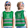 A-SAFETY Kids High Vis Reflective construction Safety vest customized LOGO by A-SAFETY