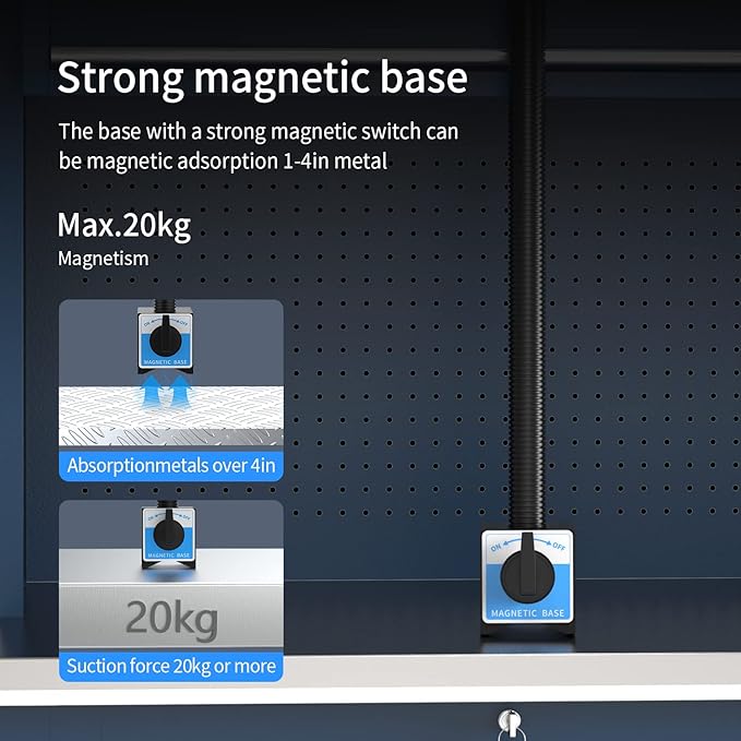 Magnetic Work Light, Led Machine Light, IP66 Waterproof gooseneck Light - Image 7
