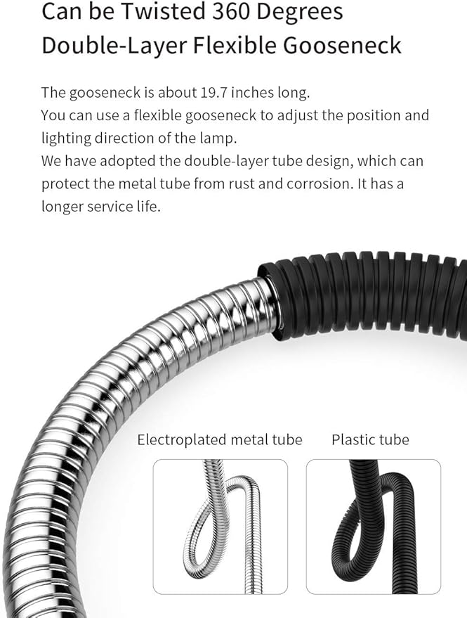 Work Desk Light, Machine Work Light, LED Flexible Gooseneck Light 700 Lumens - Image 4