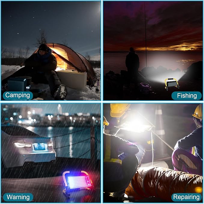 ERAY LED Construction Spotlight, Work Light 8000LM 13500mAh LED Work Light 2 - Image 6