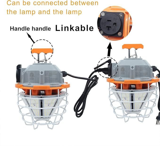 NS 150 Watts LED Temporary Work Light Fixture Daylight White 5000K 25000lm - Image 2
