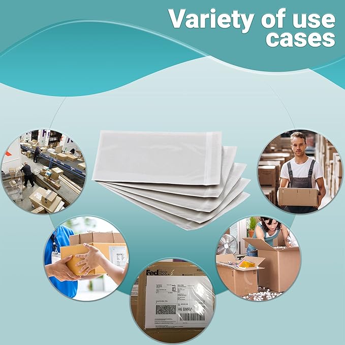 APQ Clear Top Loading Packing List Envelopes, 4.5 x 5.5 Inches. 1000 Pack - Image 2