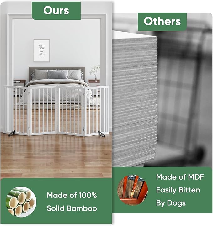 Dog Gates for Doorways, Tall Dog Gate Indoor, Foldable Pet Gates for Doorways - Image 6